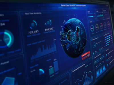 新零售大数据态势感知大屏 驱动零售业智能化升级的核心服务